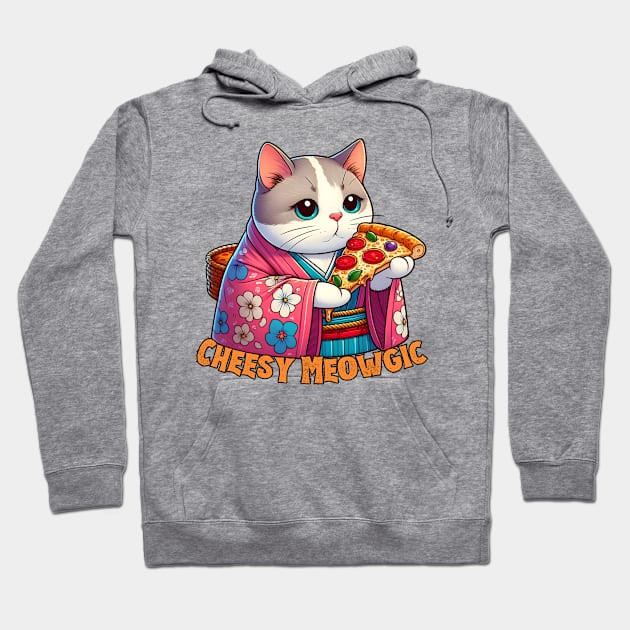 Pizza cat Hoodie by Japanese Fever